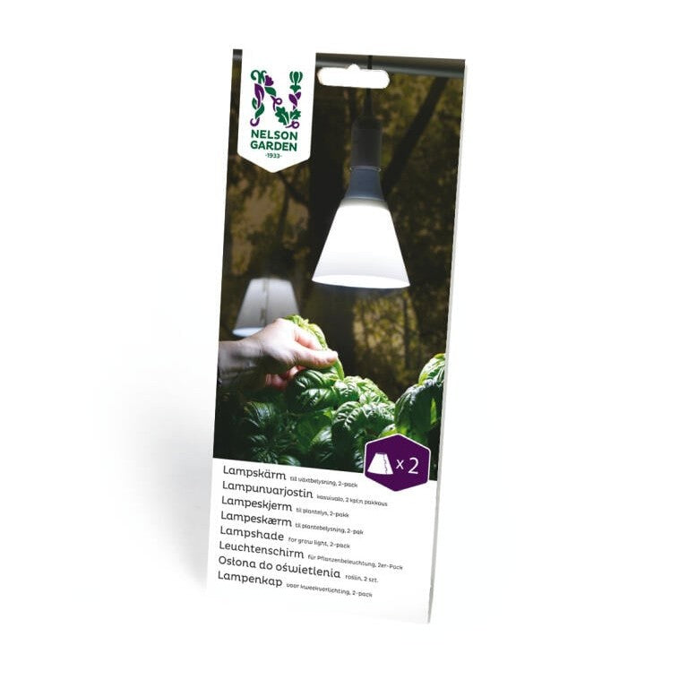 Växtbel lampskärm 2st LED-lampa E27